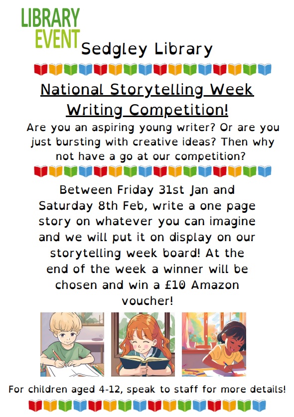 Sedgley Library - National Storytelling Week Writing Competition